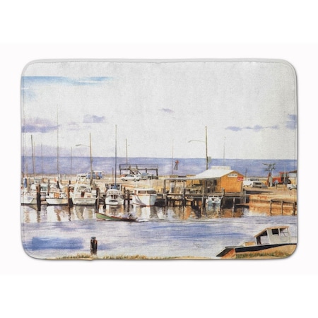 Carolines Treasures Pass Bait Shop Machine Washable Memory Foam Mat 1006RUG